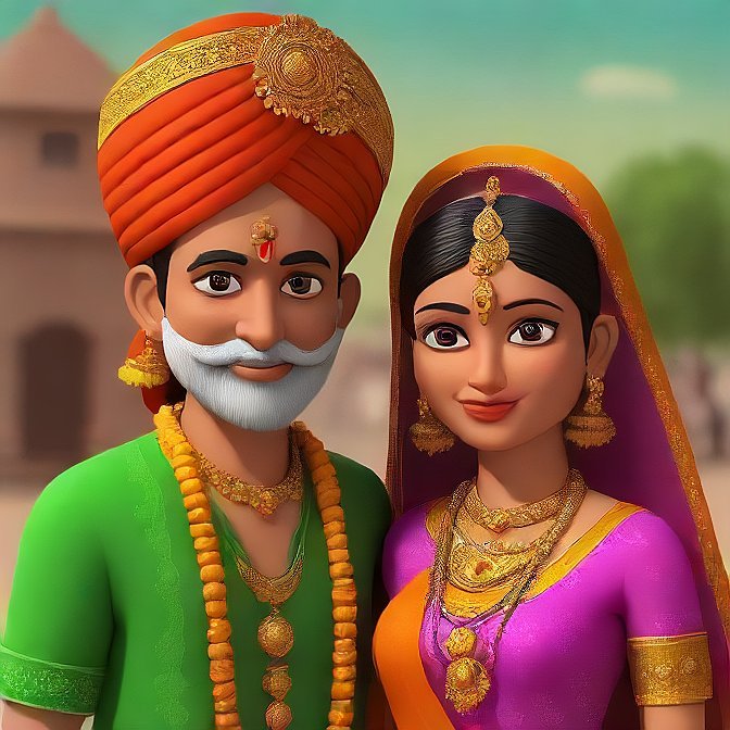 3D cartoon character art